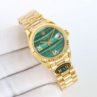 MAD Factory ROLEX Datejust 31 Replica 31mm Datejust I Malachite Green Dial Watch